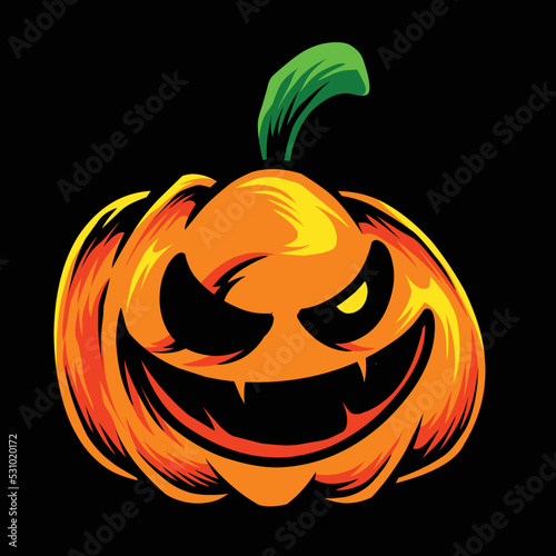 Halloween illustration design. Can be used for posters, book covers, logos, posters, etc