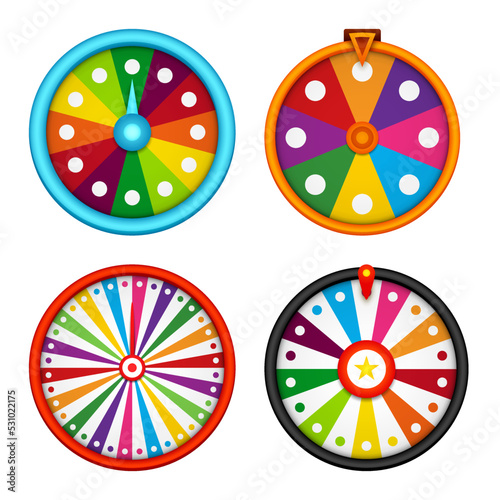 Fortune Wheel isolated on white background
