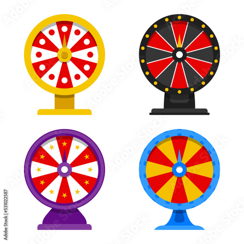 Fortune Wheel isolated on white background