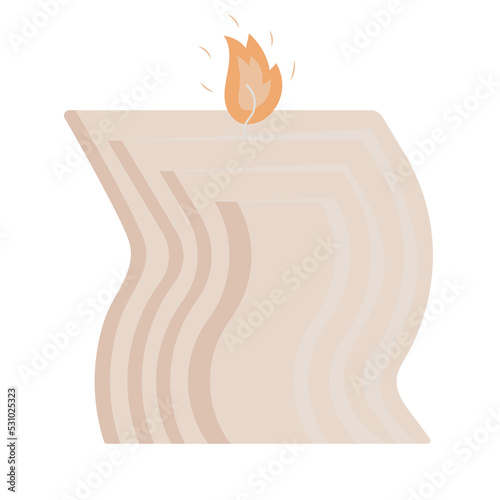 paraffin scented ribbed handmade candle for aromatherapy