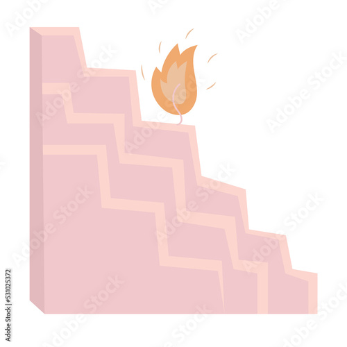paraffin scented handmade triangular stair candle for aromatherapy