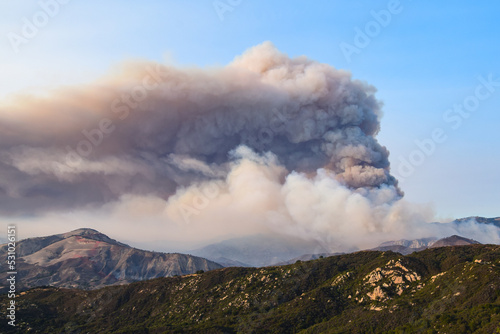 Rey Fire in Santa Ynez Mountains, 2016