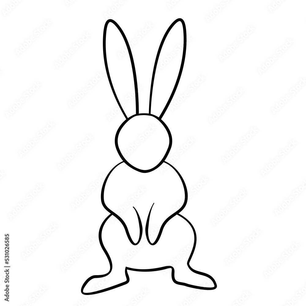 Cute bunny illustration, adorable animal decoration Cute bunny illustration, adorable animal decoration
