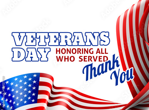 Veterans Day American Flag ...