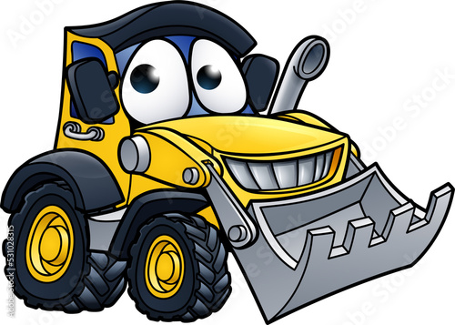 Cartoon Character Digger Bu...