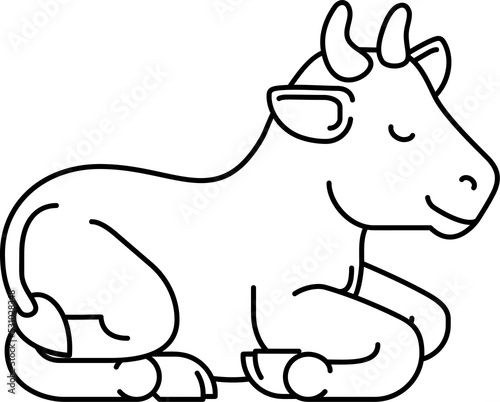Cow Animal Cartoon Character