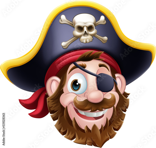 Pirate Captain Cartoon Char...