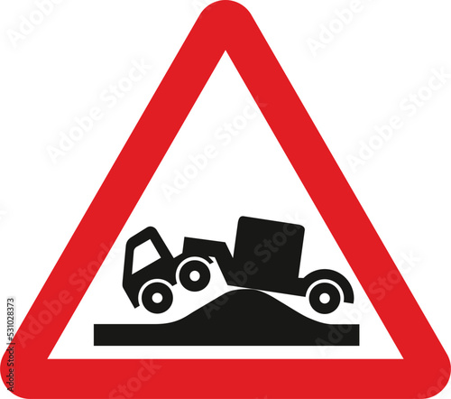 On approaches to junctions (junction number on black background), The Highway Code Traffic Sign, Signs giving orders, Signs with red circles are mostly prohibitive. Plates below signs qualify