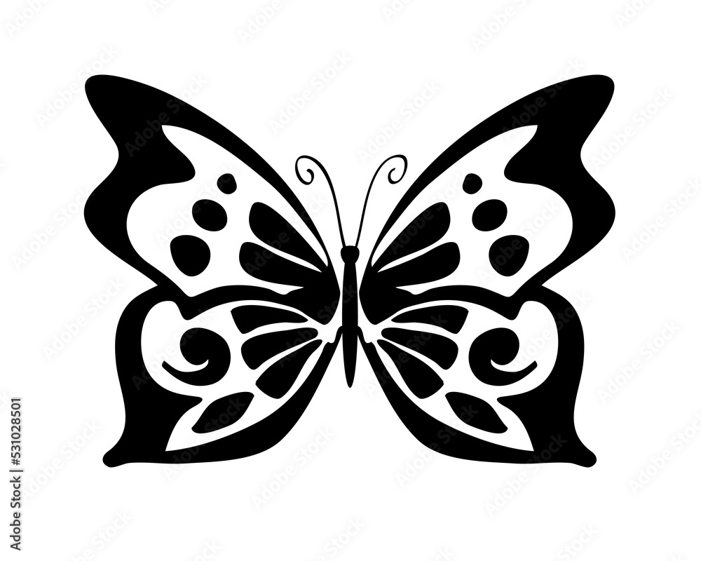 Black butterfly decorative illustration, PNG with transparent background Black butterfly decorative illustration, PNG with transparent background