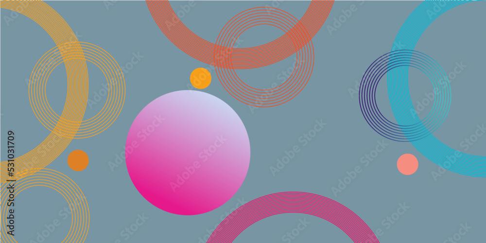 Abstract modern colorful geometric circle ring background. You can use template, banner, gift card, Poster, brochure, book cover, social media posted, booklet design. Abstract modern colorful geometric circle ring background. You can use template, banner, gift card, Poster, brochure, book cover, social media posted, booklet design.