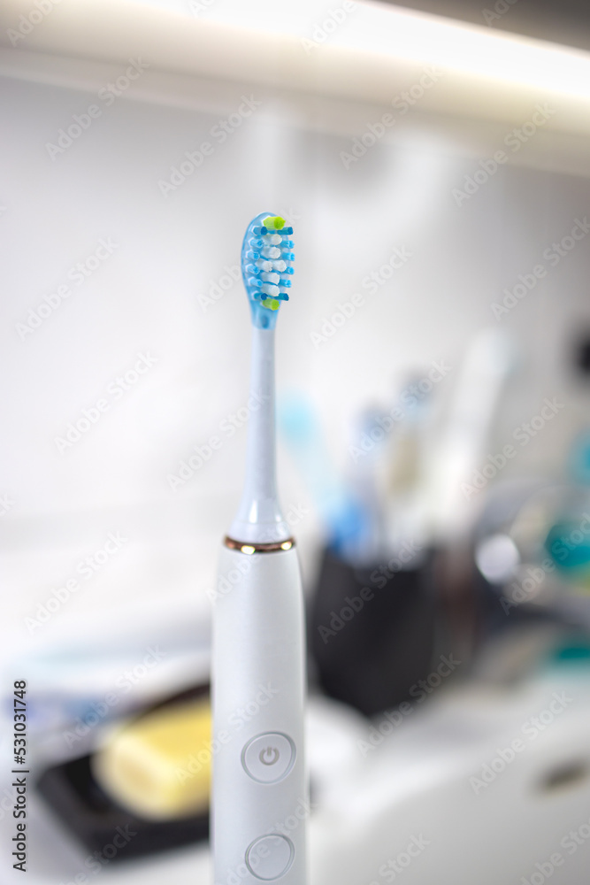 close up of a toothbrush