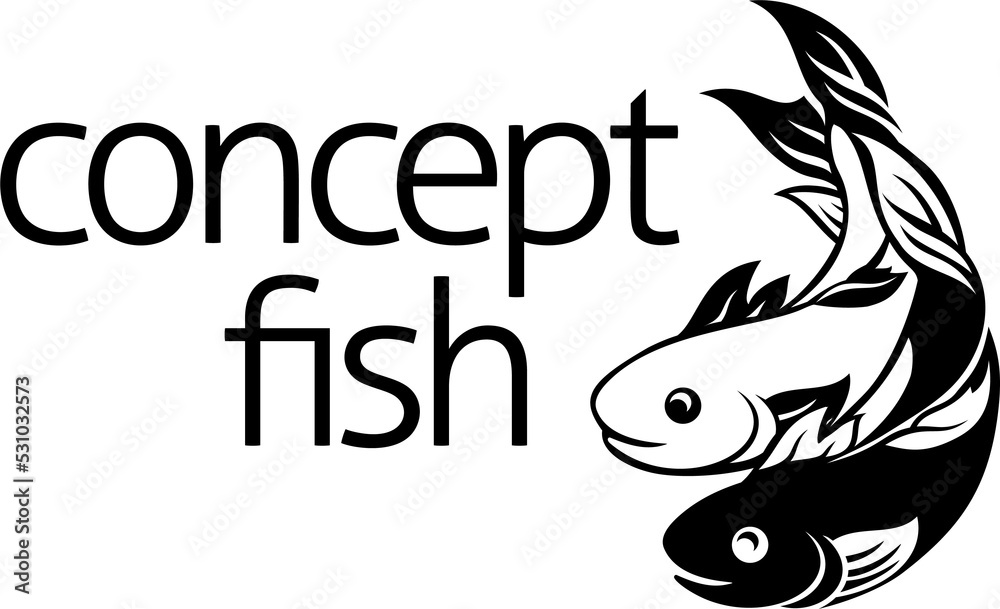 Fish Concept Icon Symbol