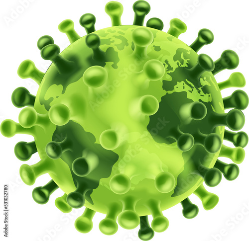 Coronavirus Virus Cell Glob...