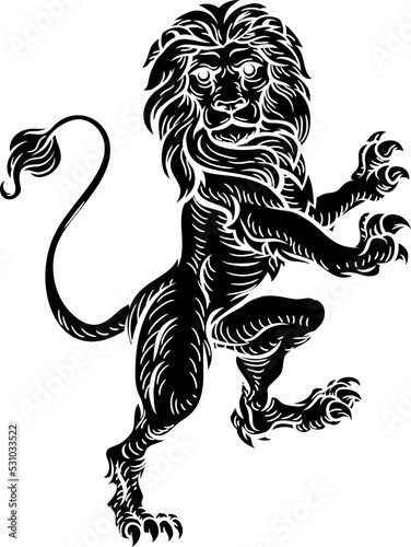 Lion Heraldic Coat of Arms ...