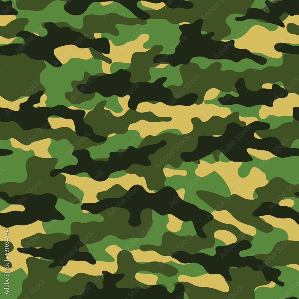 Fototapeta premium Hunting camouflage, vector shape. Disguise.