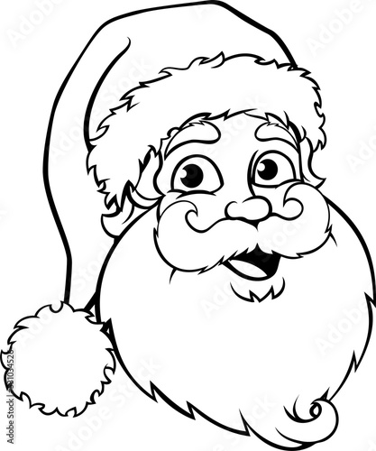 Santa Claus Outline