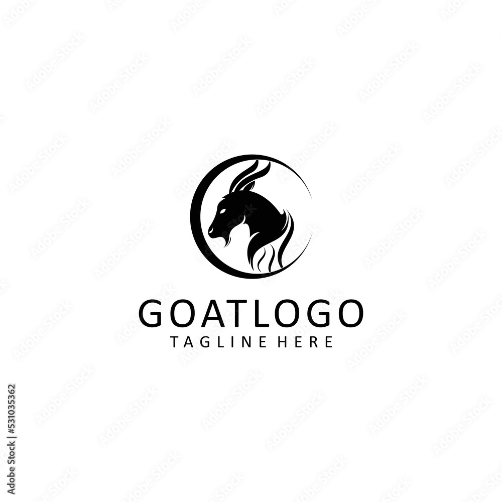 Goat logo design icon tamplate Goat logo design icon tamplate