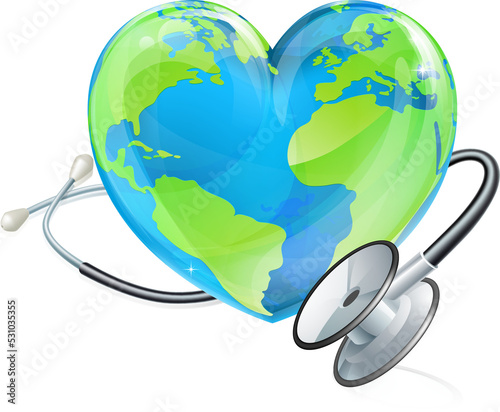 Globe World Health Day Hear...