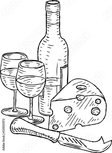 Wine and Cheese Vintage Ret...