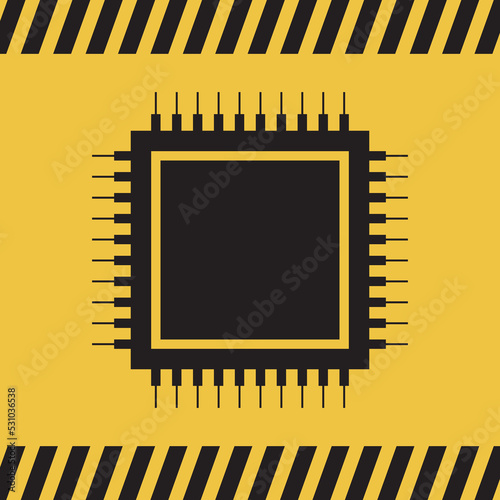 Logo circuit électronique.