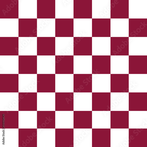 Canvastavla Qatar Flag Themed Chessboard Seamless Pattern
