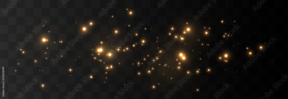 Vector magic glow. Sparkling light, sparkle dust png. Sparkling magical dust. Christmas light.