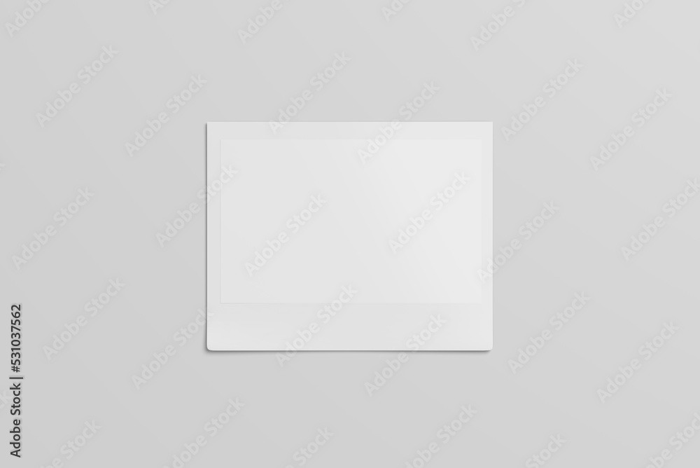 Blank landscape photo paper mockup Blank landscape photo paper mockup
