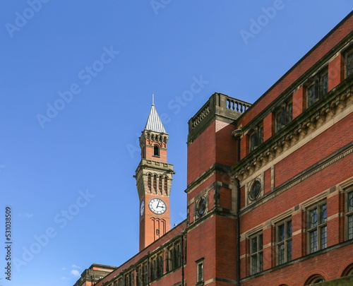 Memorial clock tower of Joseph Chamberlain in Birmingham University, United Kingdom