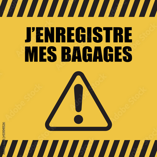 Logo j'enregistre mes bagages.