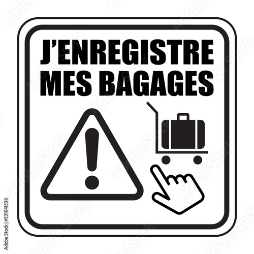 Logo j'enregistre mes bagages.