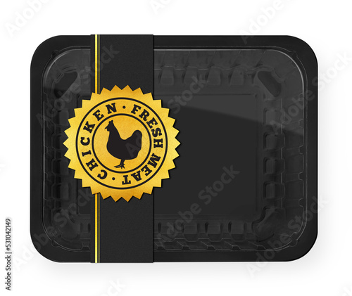 Chicken meat premium food tray