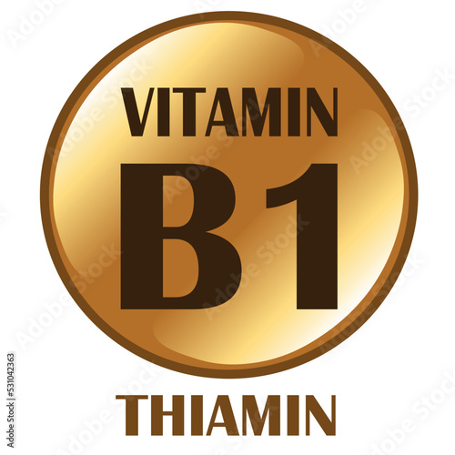 Thiamin, Vitamin B1, Circular pictogram