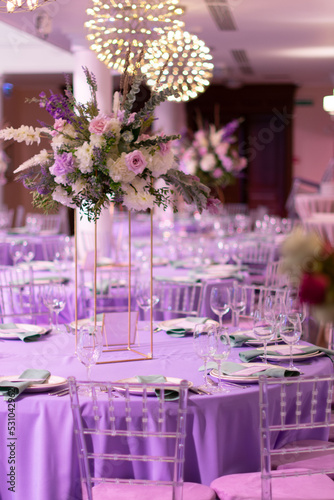 wedding decor in lavender color wedding decoration