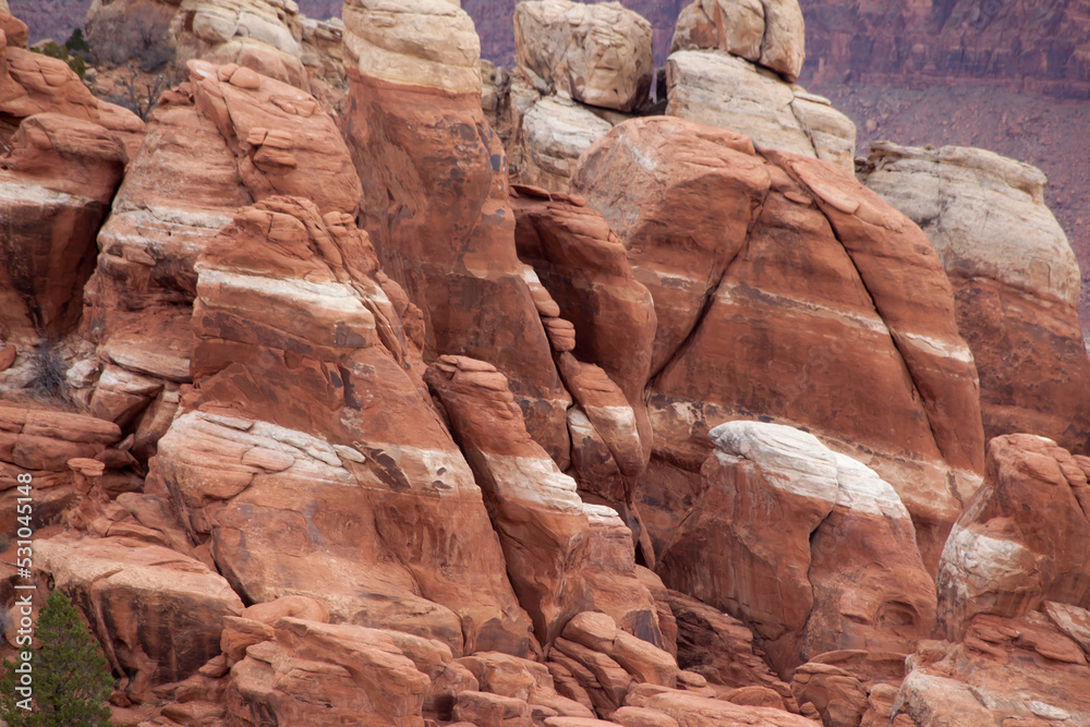 Red Rock Formations in the desert of Utah Red Rock Formations in the desert of Utah