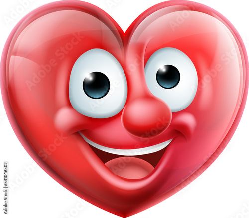 Heart Man Cartoon Character