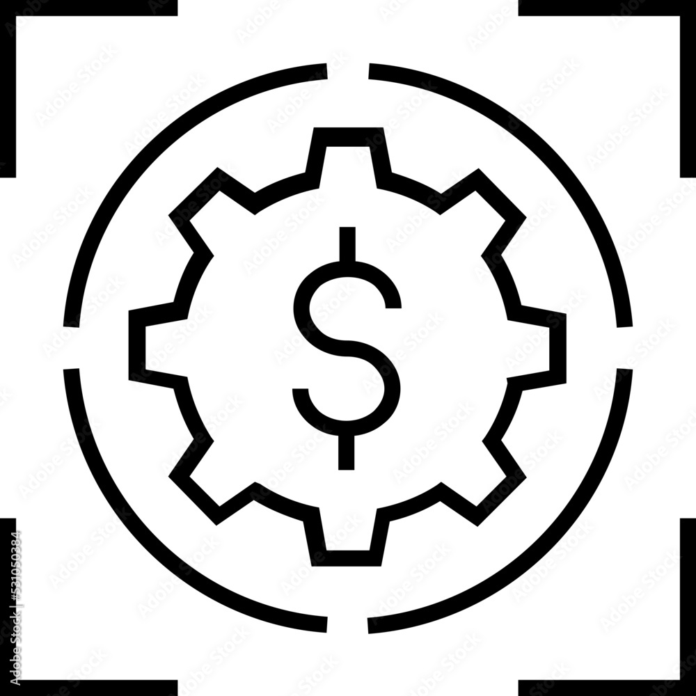 Investment Plan Line Vector Icon Investment Plan Line Vector Icon