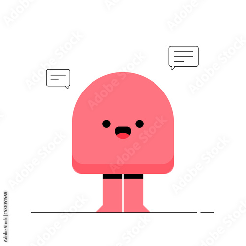extraversion personality illustration concept