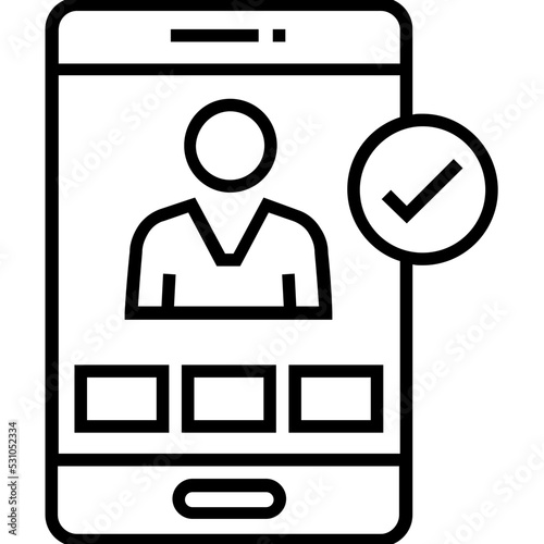 User Experience Line Vector Icon 