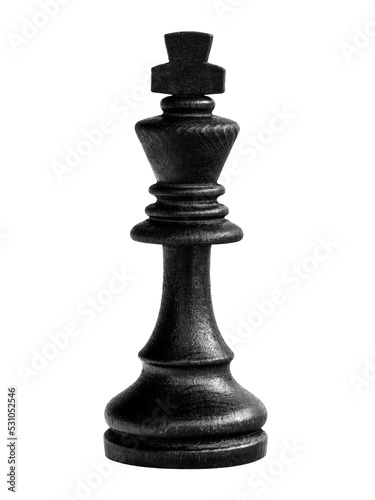 Black King Chess Piece