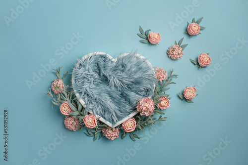 Newborn baby photography basket. Background for newborn baby. Background for newborn photograhper