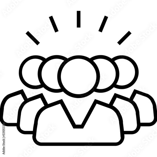 Community Line Vector Icon