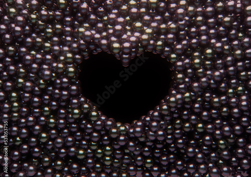 Black Pearls And Heart Clearing photo