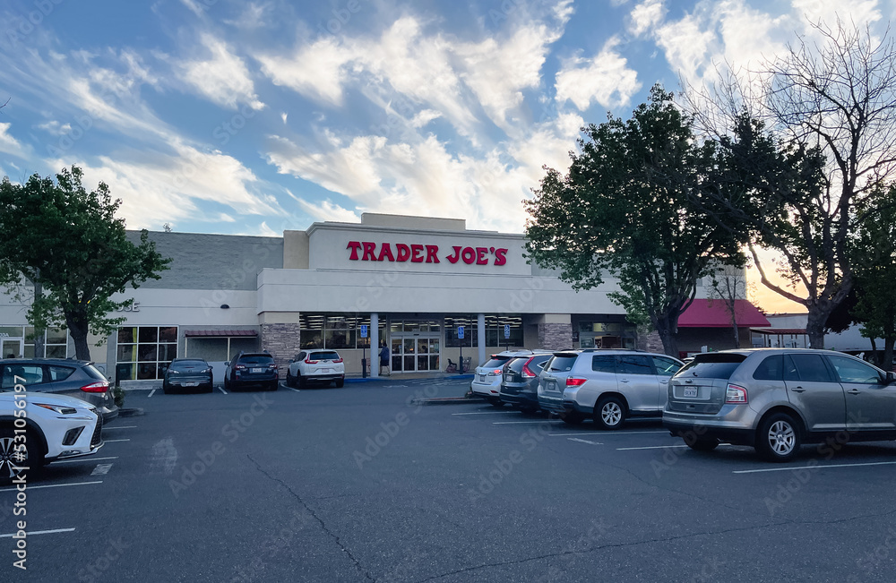 Pleasanton, California, USA March 26 2022 Horizontal view of Trader