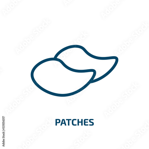 patches icon from beauty collection. Thin linear patches, patch, care outline icon isolated on white background. Line vector patches sign, symbol for web and mobile