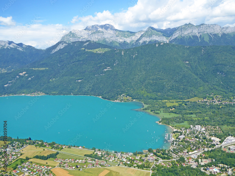 Mountains above Lake Annecy in the French Alps	