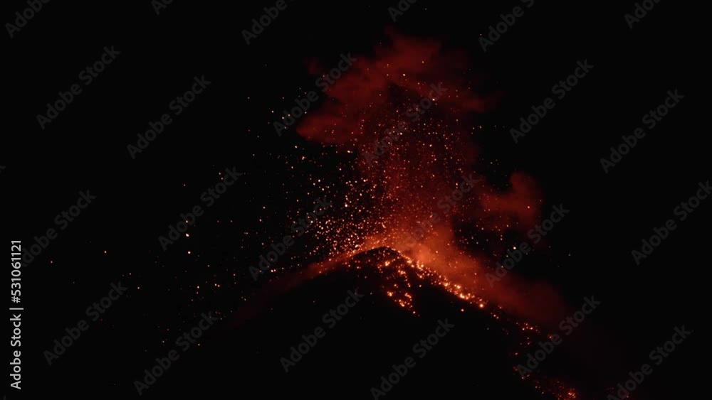 Dramatic eruption of Volcán Fuego in Guatemala 2