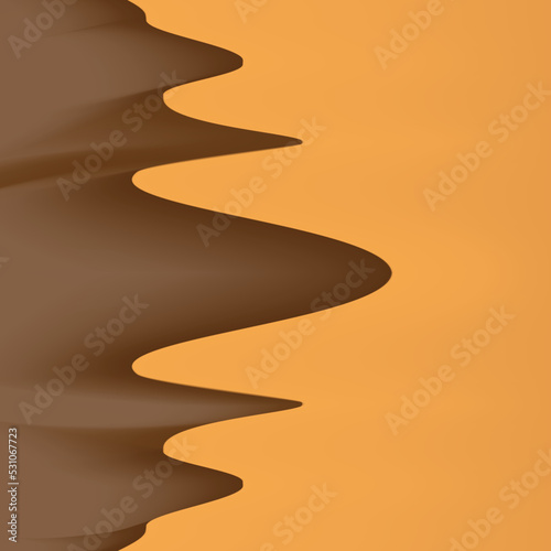 Vectorial desert and sand dunes.