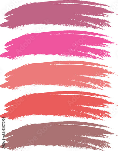 Lipstick Swatch Stroke Cosmetic Shape