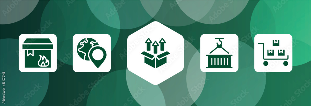 lineal logistic filled icon set isolated on abstract background. glyph icons such as flammable package, worldwide pin, unpacking, use hook, package on trolley vector. can be used for web and mobile. lineal logistic filled icon set isolated on abstract background. glyph icons such as flammable package, worldwide pin, unpacking, use hook, package on trolley vector. can be used for web and mobile.