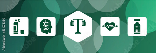 medical services filled icon set isolated on abstract background. glyph icons such as cloretil, phobia, iv pole, cardiology, homeopathy vector. can be used for web and mobile.